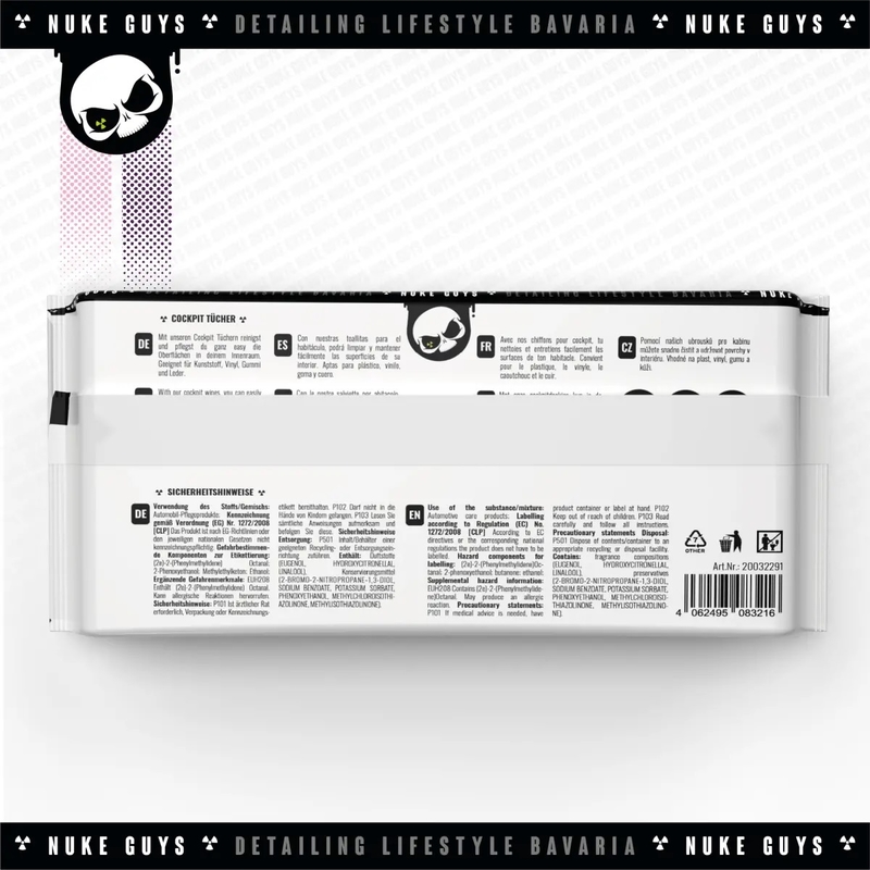 Nuke Guys Cockpit Tucher Matt - vlhčené ubrousky na palubní desku (30 ks)