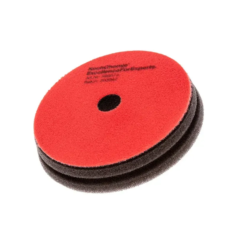 Koch Chemie Heavy Cut Pad - tvrdý leštící kotouč červený 126x23 mm
