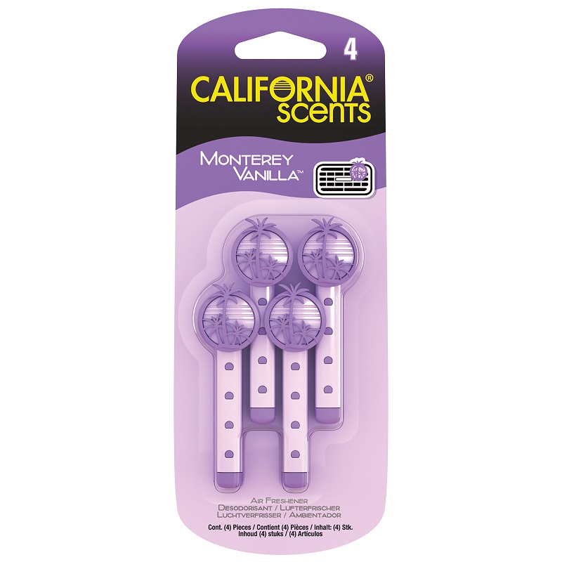 California Scents Vent Stick Monterey Vanilla 4 ks - vonné kolíčky