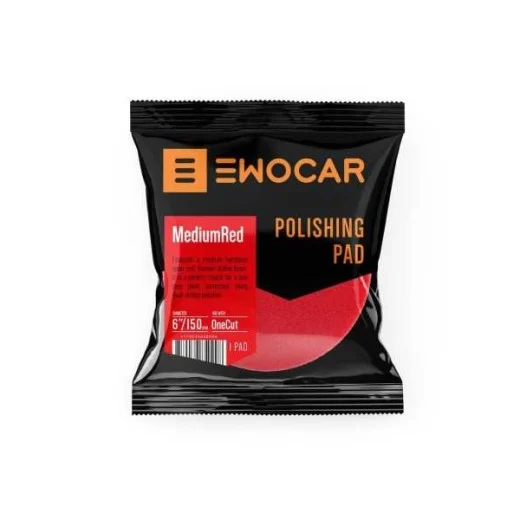 Ewocar Red Medium Pad - střední leštící kotouč 125/150 mm