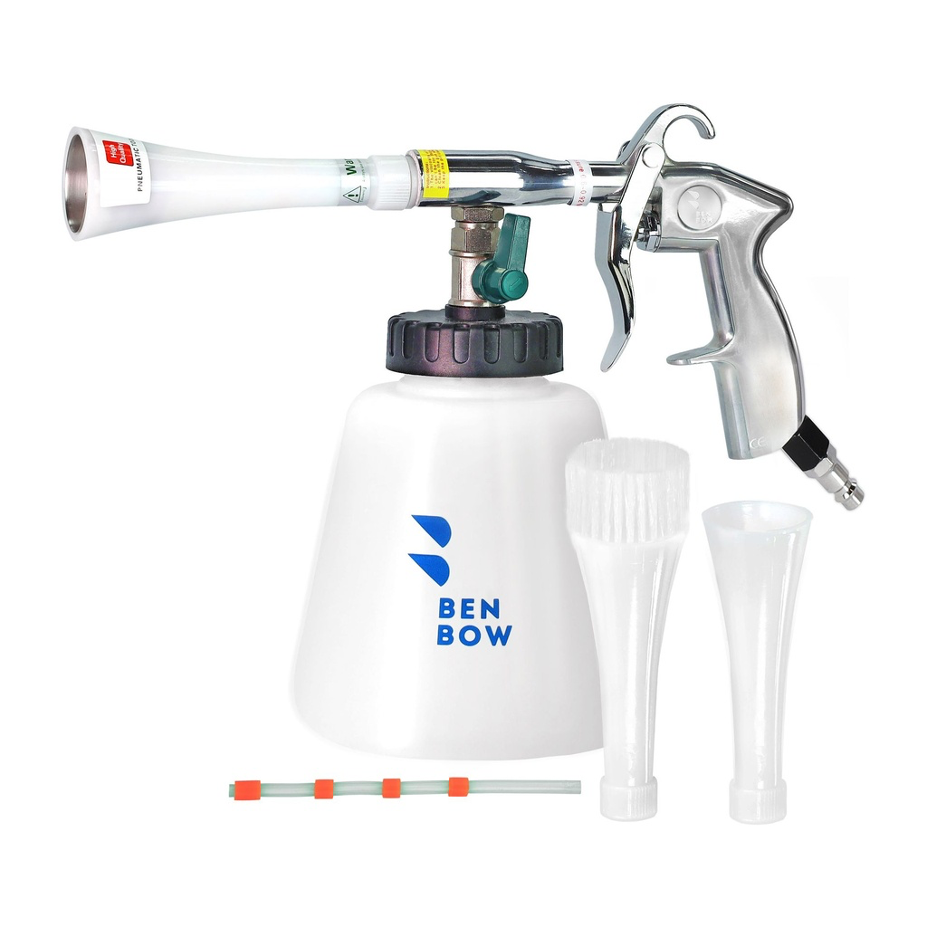 BenBow Cleaning Gun Classic 234 - čistící pistol se třemi nástavci a náhradní hadičkou (tornádor)