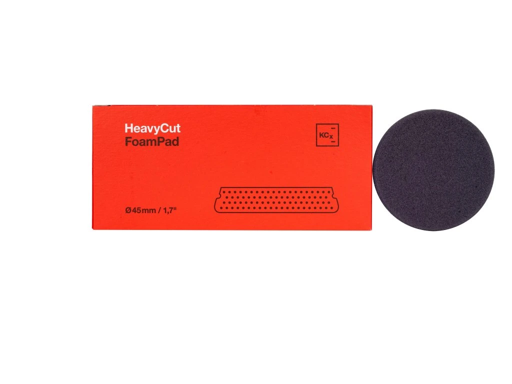 Koch Chemie Heavy Cut Pad - tvrdý leštící kotouč červený 45x23 mm