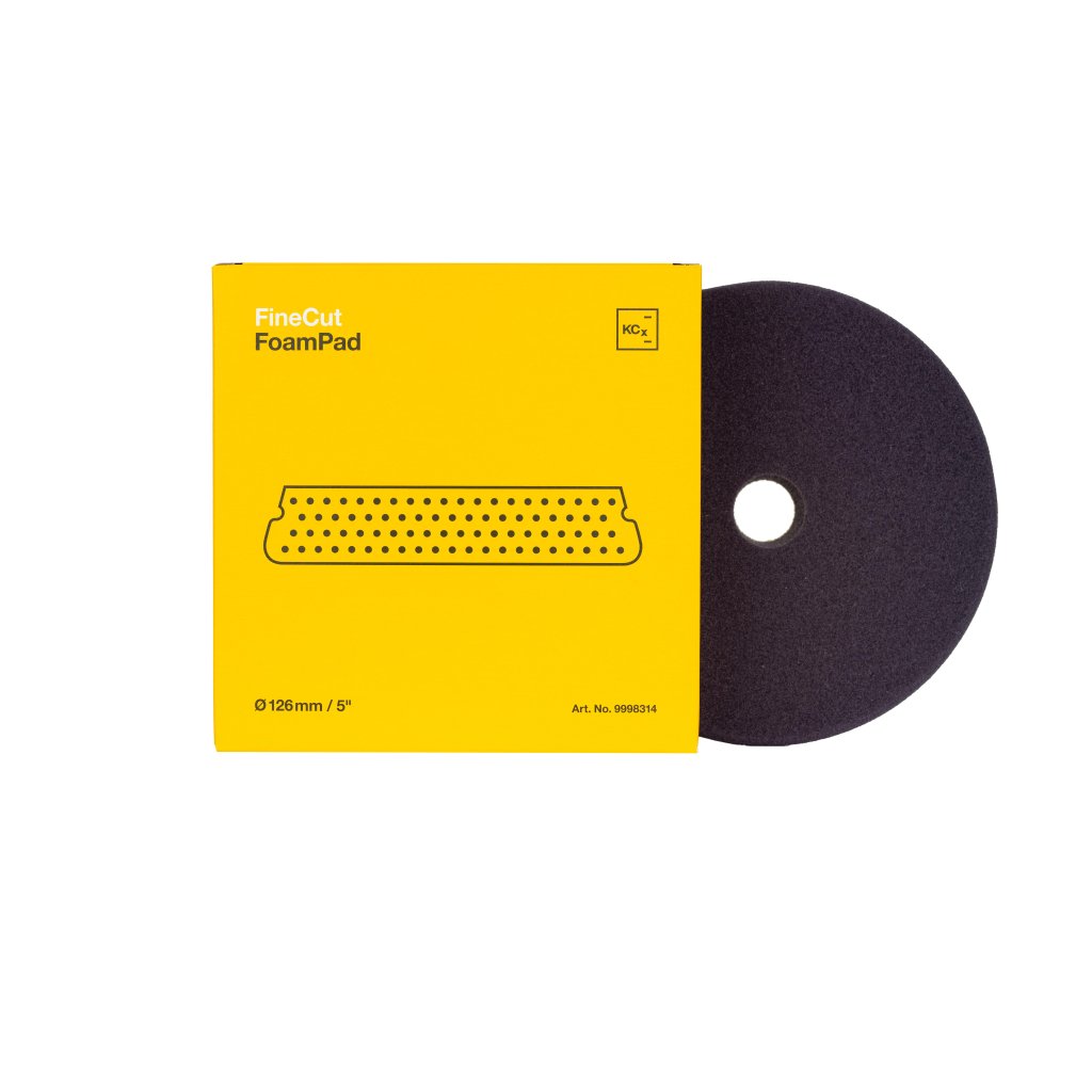 Koch Chemie Fine Cut Pad - středně tvrdý leštící koutouč žlutý 126x23 mm