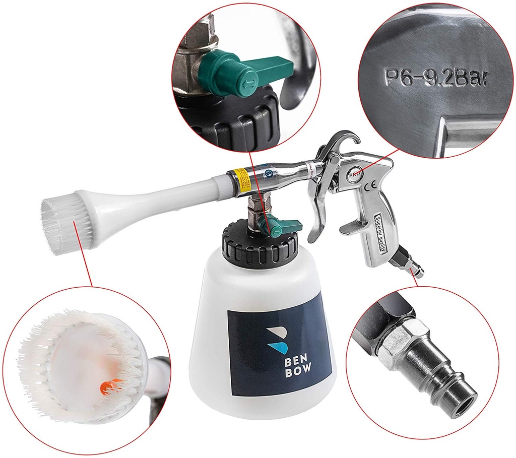 BenBow Cleaning Gun Classic 003 - čistící pistol s kartáčovou trubkou (tornádor)