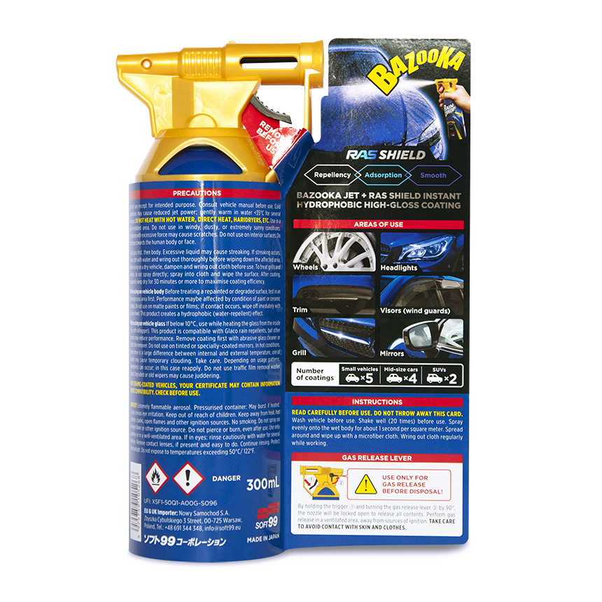 Soft99 Rain Drop - rychloaplikační sealant ve spreji (300 ml)