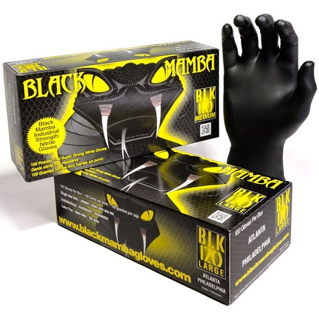Black Mamba Nitrile Gloves - ochranné rukavice velikost M