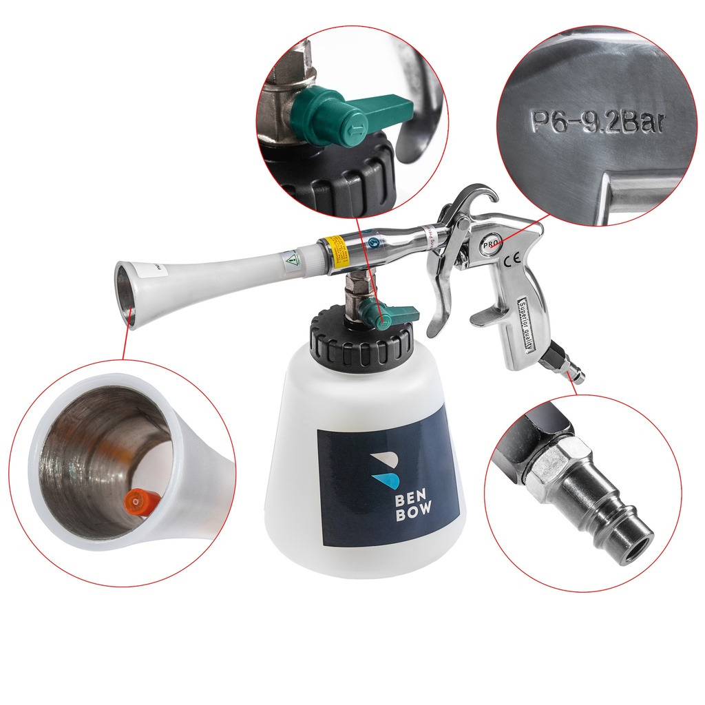 BenBow Cleaning Gun Classic 004 - čistící pistol s kovovou trubkou (tornádor)