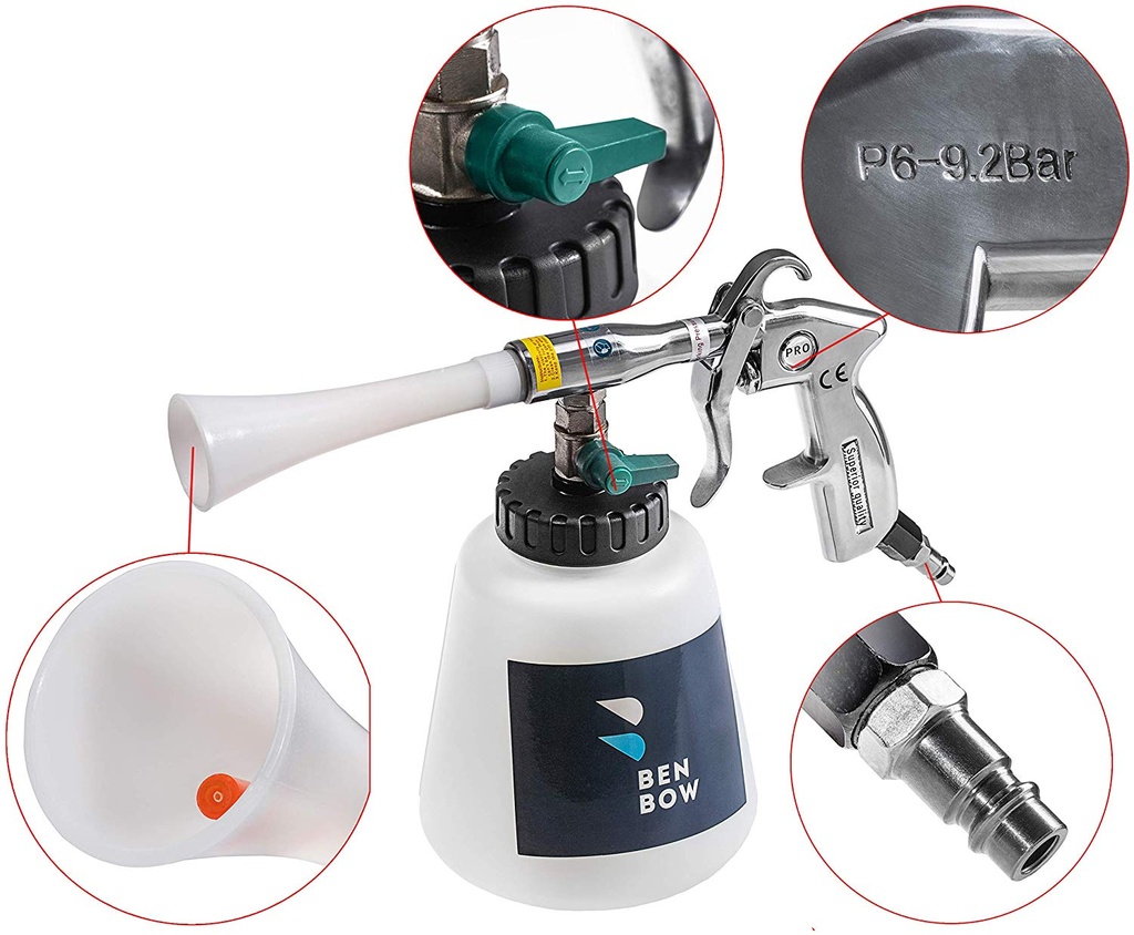 BenBow Cleaning Gun Classic 002 - čistící pistol s plastovou trubkou (tornádor)