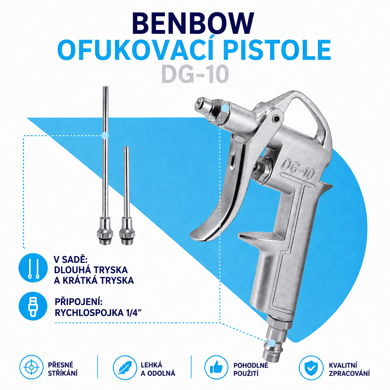 BenBow DG-10 – vzduchová ofukovací pistole
