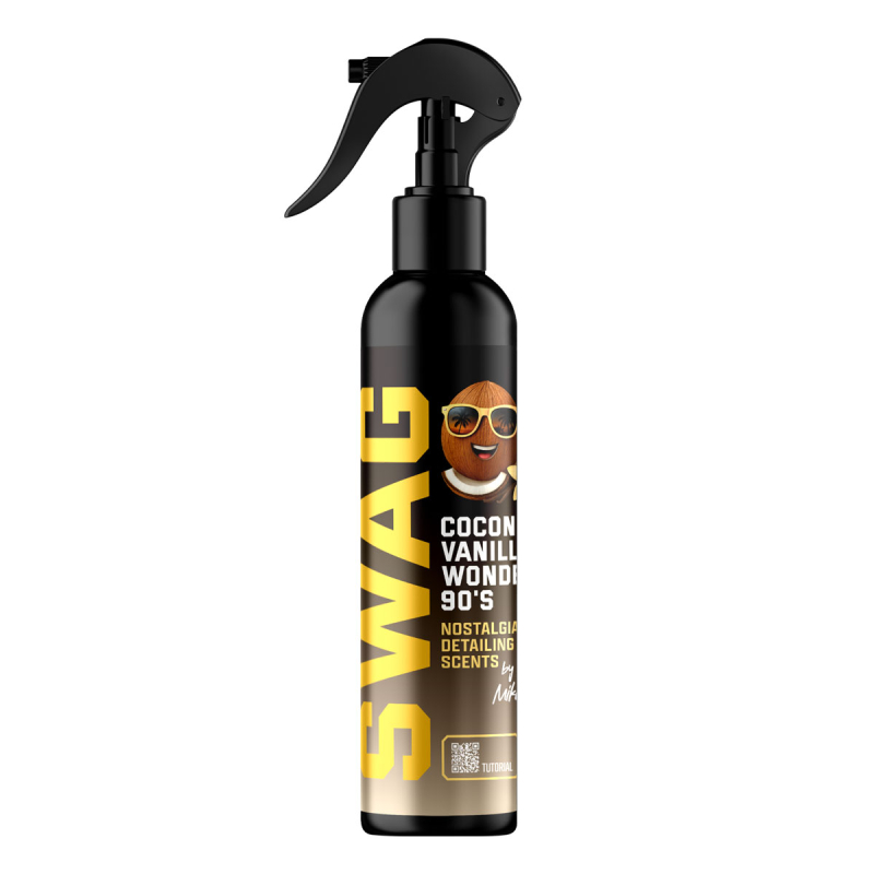 SWAG Coconut Vanilla Wonder 90's - vůně do interiéru s visačkou (150 ml)
