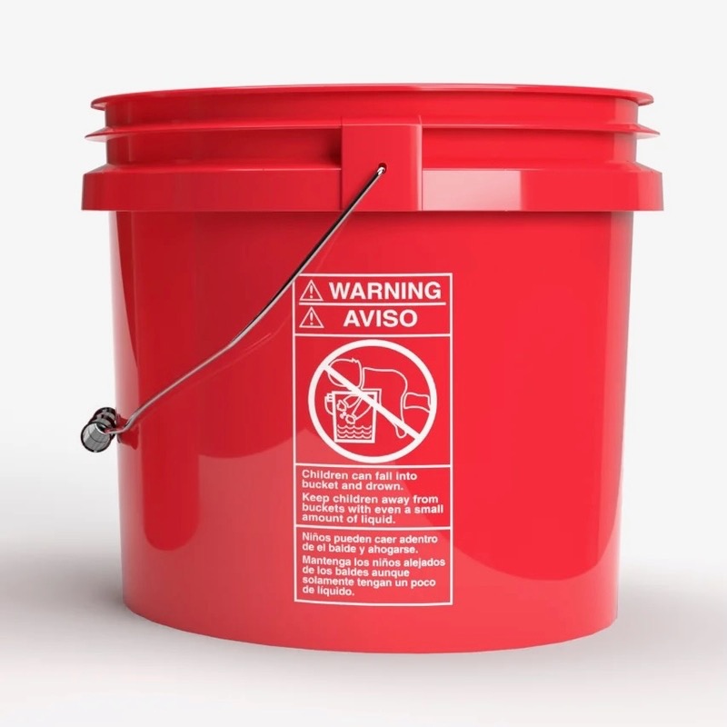 Magic Bucket detailingový kbelík - Red (13 l)