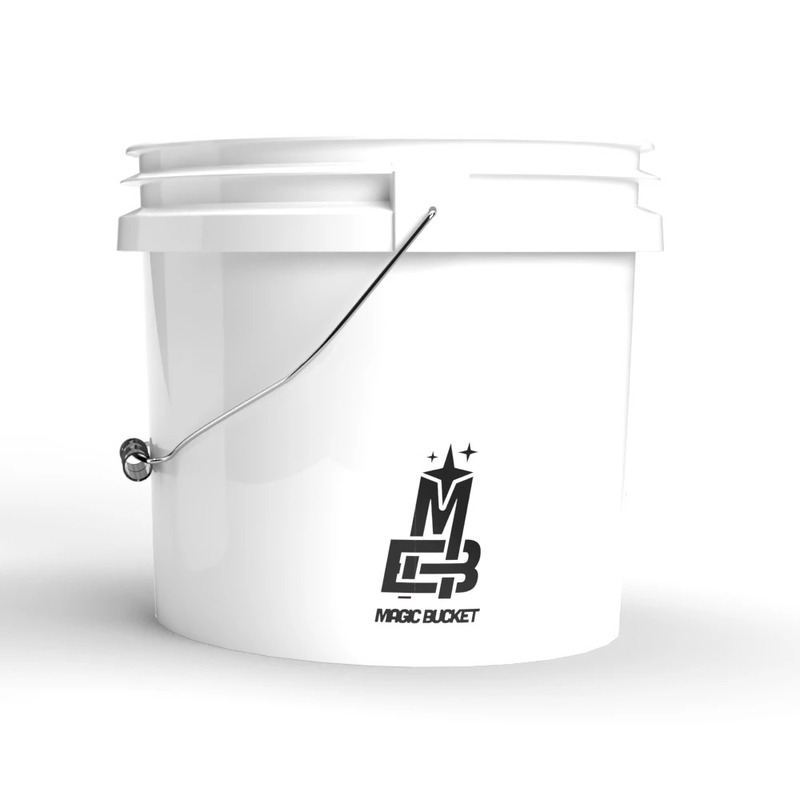 Magic Bucket White - detailingový kbelík 13 l s mřížkou a víkem