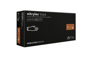 Mercator Nitrylex rukavice černé XL - 100 kusů